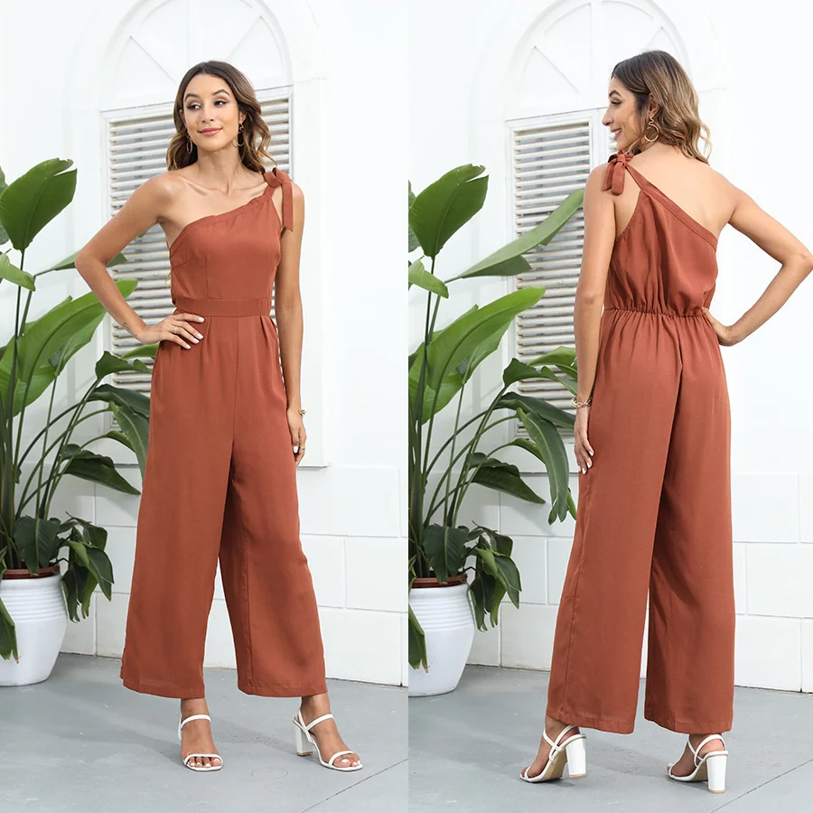 

jumpsuits for women 2022 elegant summer new casual fashion Jumpsuit sexy backless women's straight pants