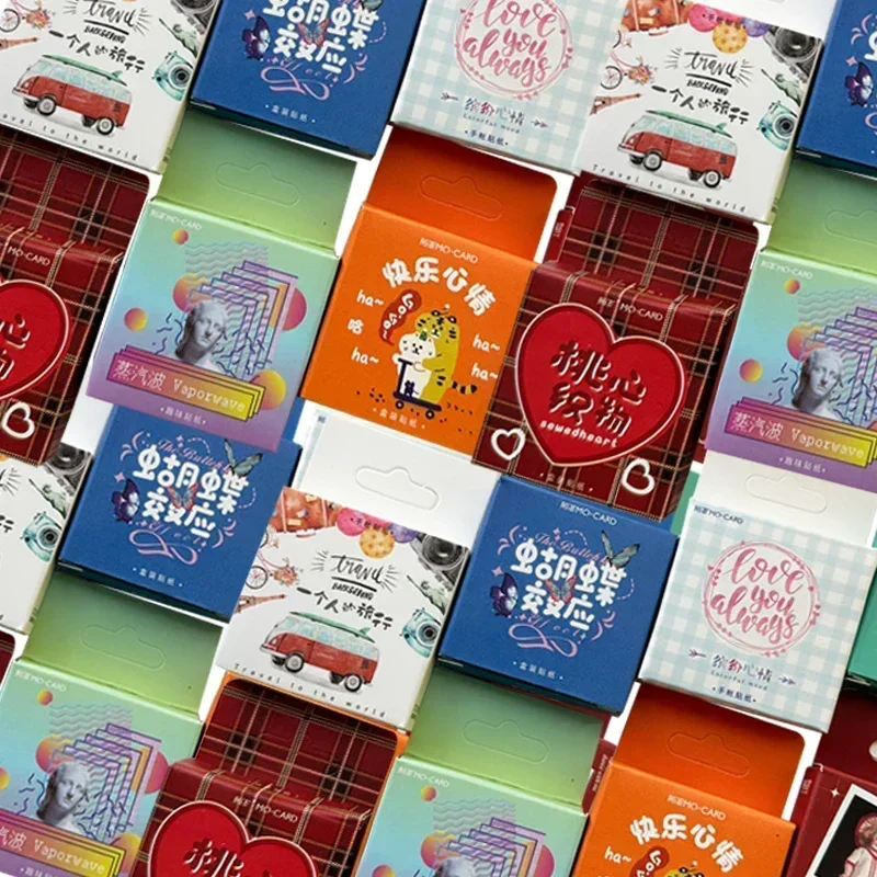 45/46 шт. декоративные мини-наклейки в коробке 4 см