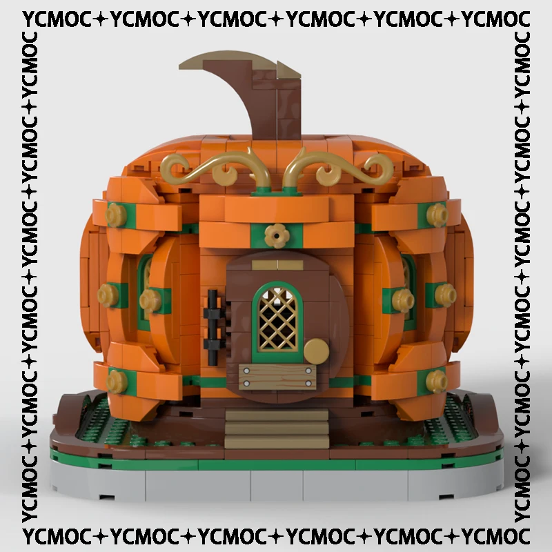 

YcMoc Building Blocks The pumpkin house Technology Bricks DIY Toys For Kids Children Gifts mini blocks