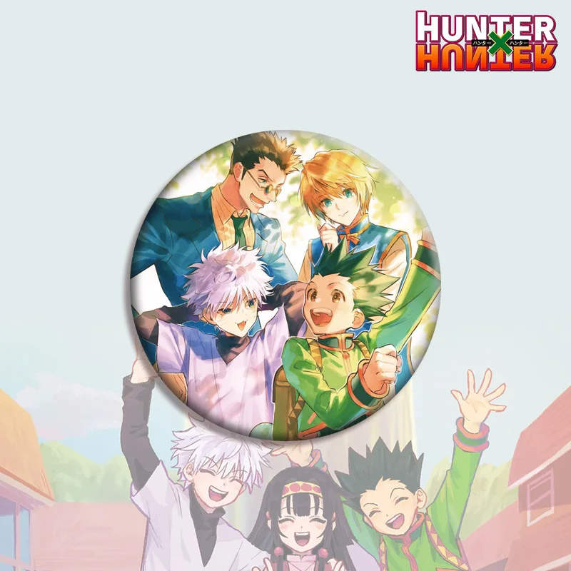 58 мм круглая брошь в стиле аниме Hunter X Series булавка Hisoka Morow Killua Zoldyck значок виде