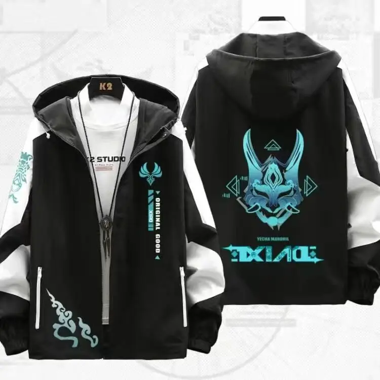 

Genshin Impact Cosplay Costume Xiao Long sleeve Fashion jacket coat Game clothes Unisex Hoodie Zipper Hooded Sweatshirt New Top