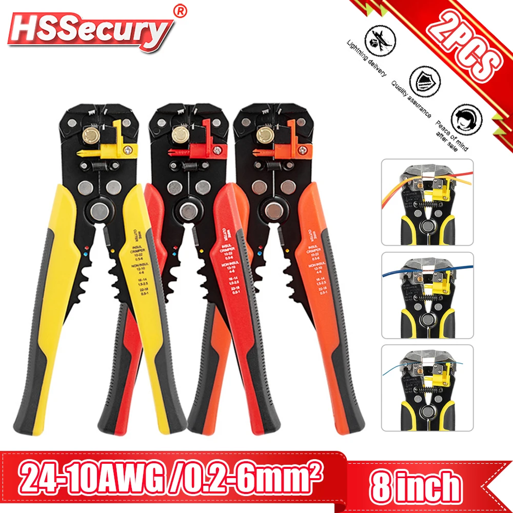 

Wire Stripper Pliers Multifunctional Stripping HS-D1 /D2 0.2-6.0mm2 Cutter For Cable Cutting Crimping Electrician Repair Tools