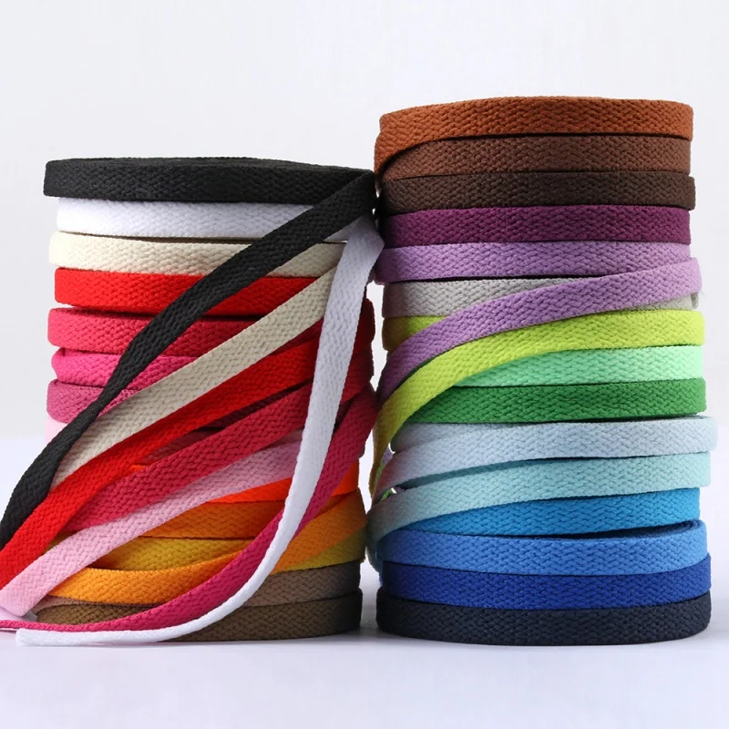 

26 Colors Shoelaces Black White Laces Sneaker Shoestring No Elasticity Flat Shoelace Leisure Women Lacet Shoe Laces Accessories