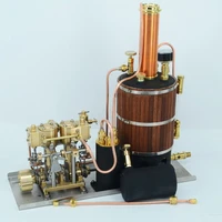 the vertical boiler inline two cylinder steam engine power unit is suitable for ship models of 0 8 to 1 3 meters