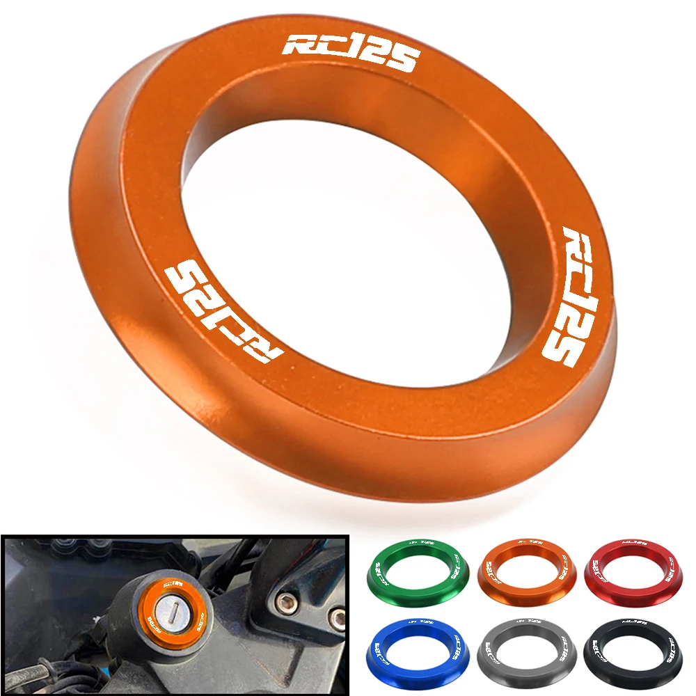 

For RC125 RC 125 2011-2017 Motorcycle Accessories Ignition Switch Cover Ring CNC Aluminum Circle Cap 2012 2013 2014 2015 2016
