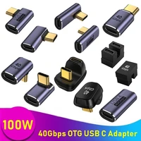 100w metal usb c adapter otg 40gbps data transfer type c thunderbolt 4 charging converter for smartphone macbook air pro laptop