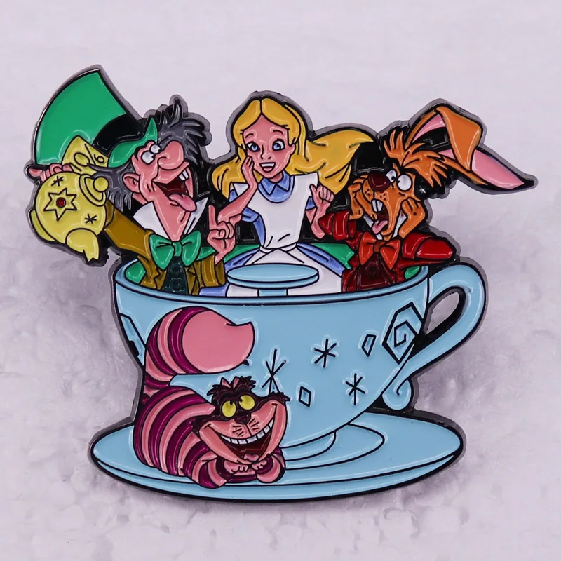 

Cartoon Dream Teacup Hard Enamel Pin Animated Movie Lapel Badge Brooch for Jewelry Accessory Gift