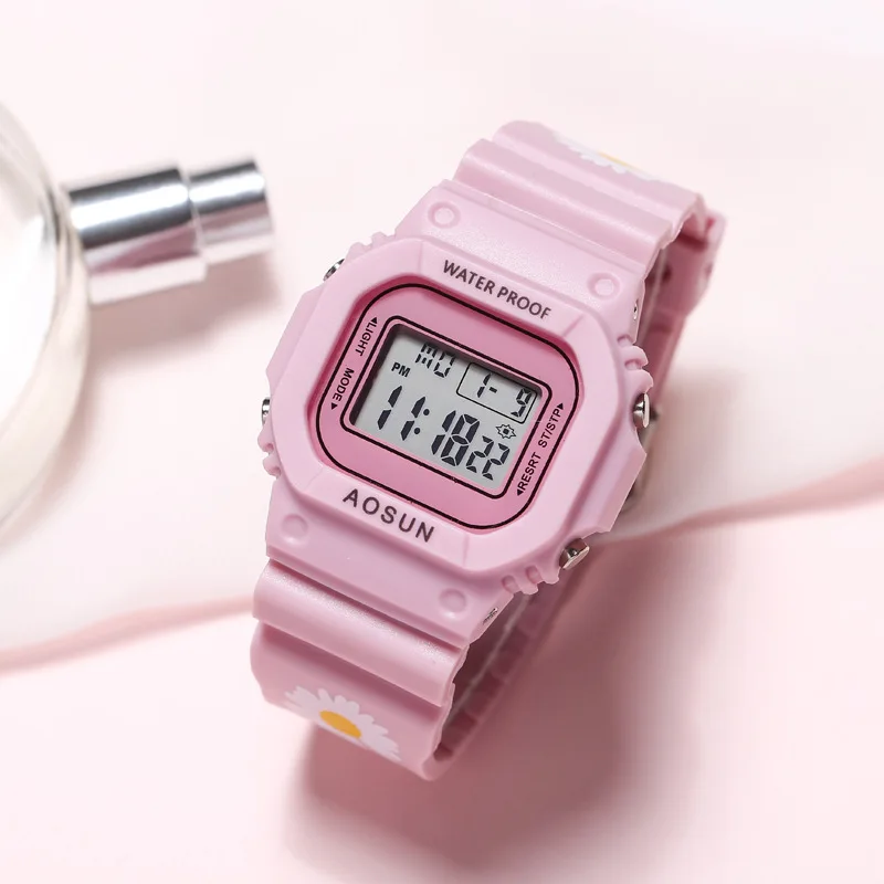 

Uthai CE36 Kids Digitale Elektronische Sport Kinderen Horloge Voor Meisjes Jongens Kind Tieners Student Horloges Multicolor Gift