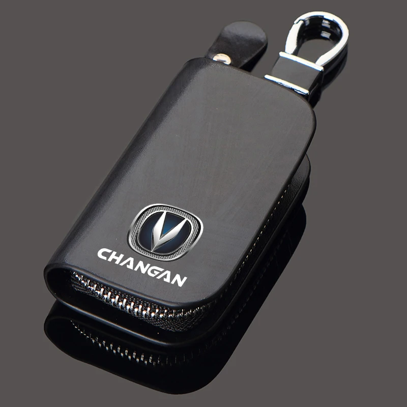 

New Leather Car Key Case For CHANGAN CS15 CS35 CS55 CS75 CS95 EADO Key Case Cover Remote Cover Car Accessories