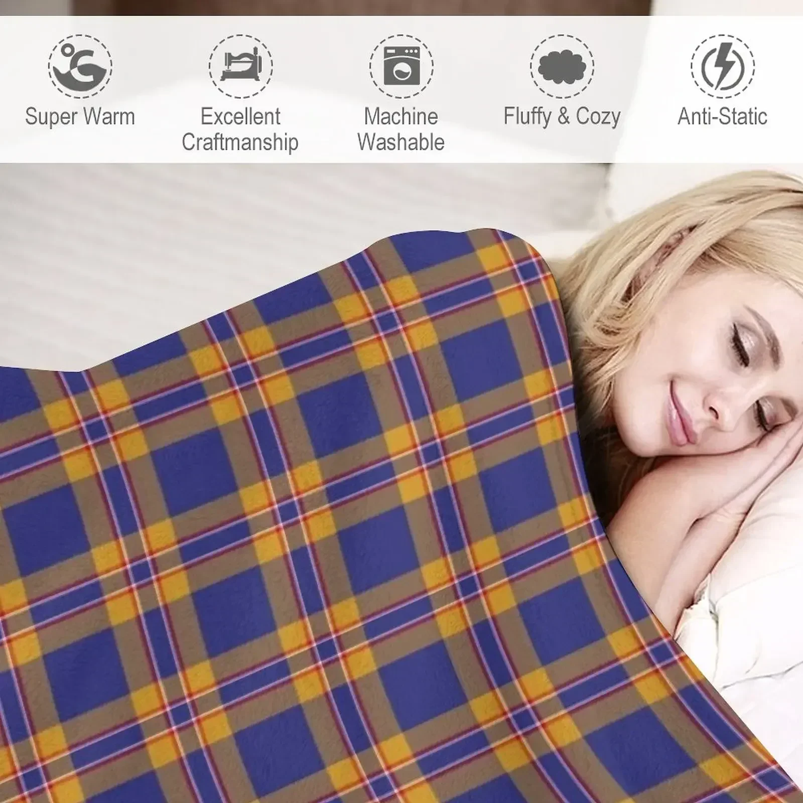 Плед Клетчатое одеяло Clan McCann