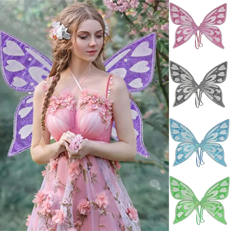 

Fairy Elves Angel Wing Womens Girls Halloween Party Cosplays Costume, Butterfly Wing Stage Performances Photography Wing