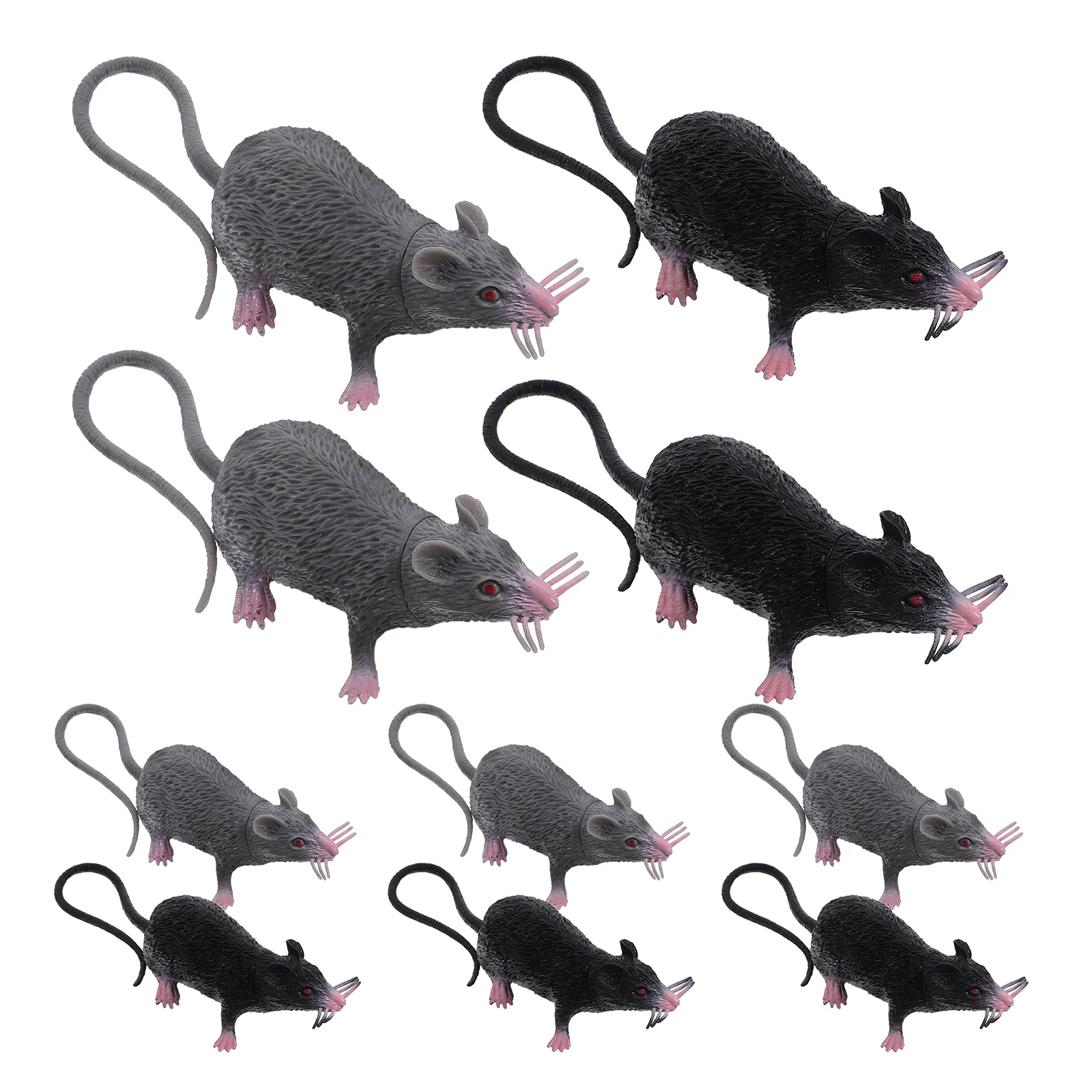 Модель мыши 10 шт. игрушка для розыгрыша фигурки реалистичные крысы-шутки