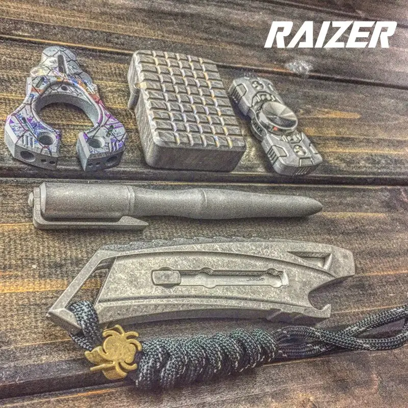 Титановая тактическая ручка Raizer Allloy товары для кемпинга оборудование