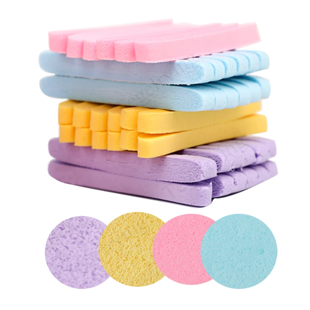 

12Pcs/Bag Makeup Puff Compression Cleaning Sponge Facial Cleansing Pad Makeup Remover Skin Care Tool Cleaning Puff
