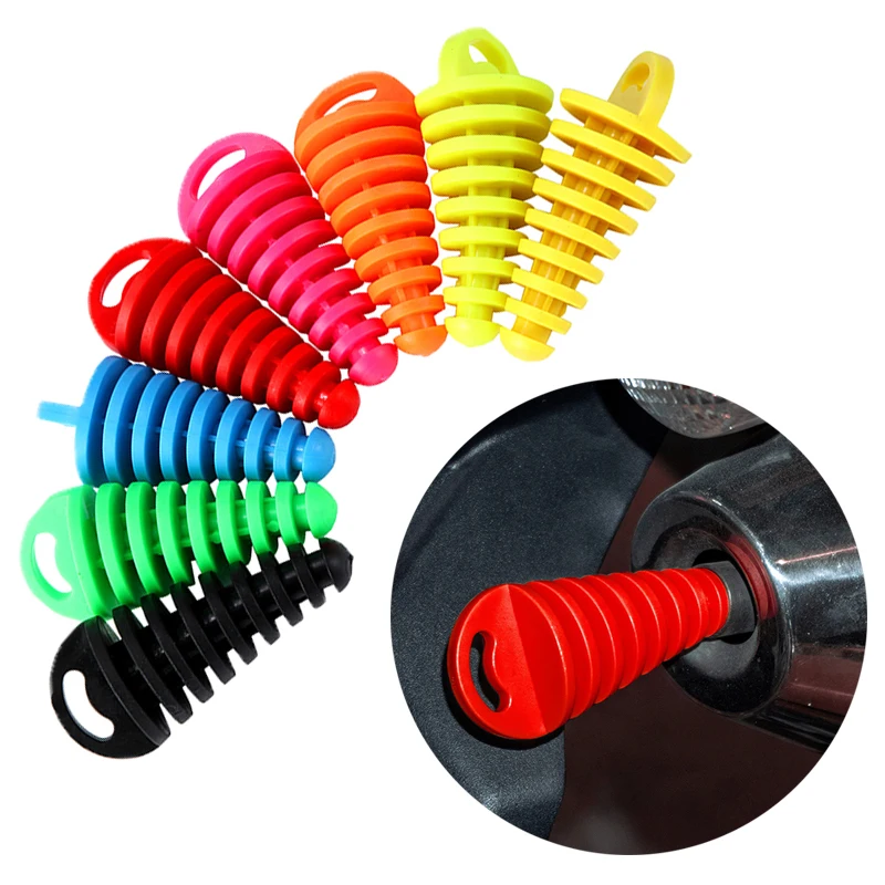 

Exhaust Pipe Plug Motorcycle Motocross Tailpipe Rubber Air Bleeder Plug Exhaust Silencer Wash Plug Pipe Protector Accessories