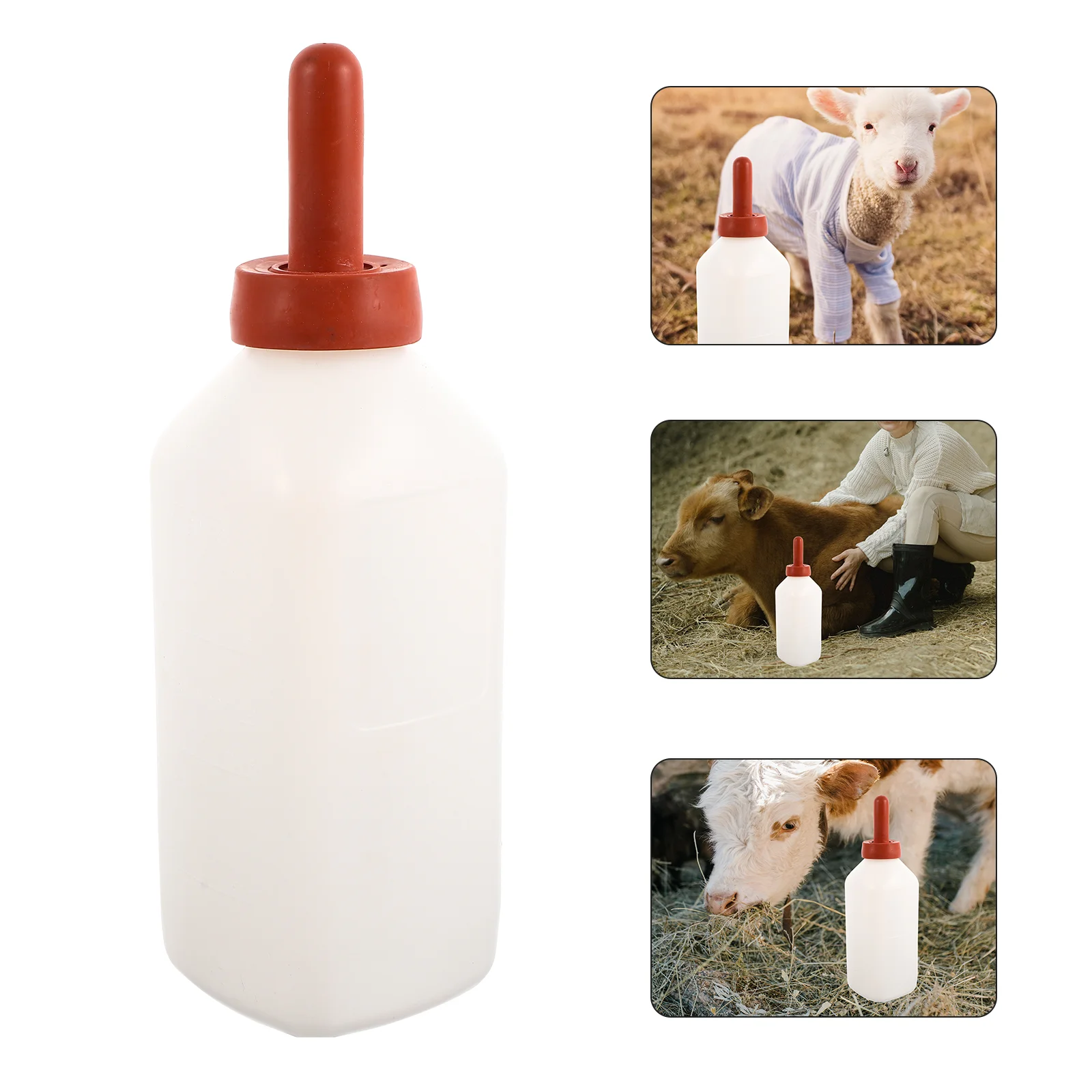 

Bottle Nursing Lamb Goat Feeder Feeding Calf Livestock Animal Bottles Teats Silicone Drink Water Dog Supplies Sheep Feeders Pet