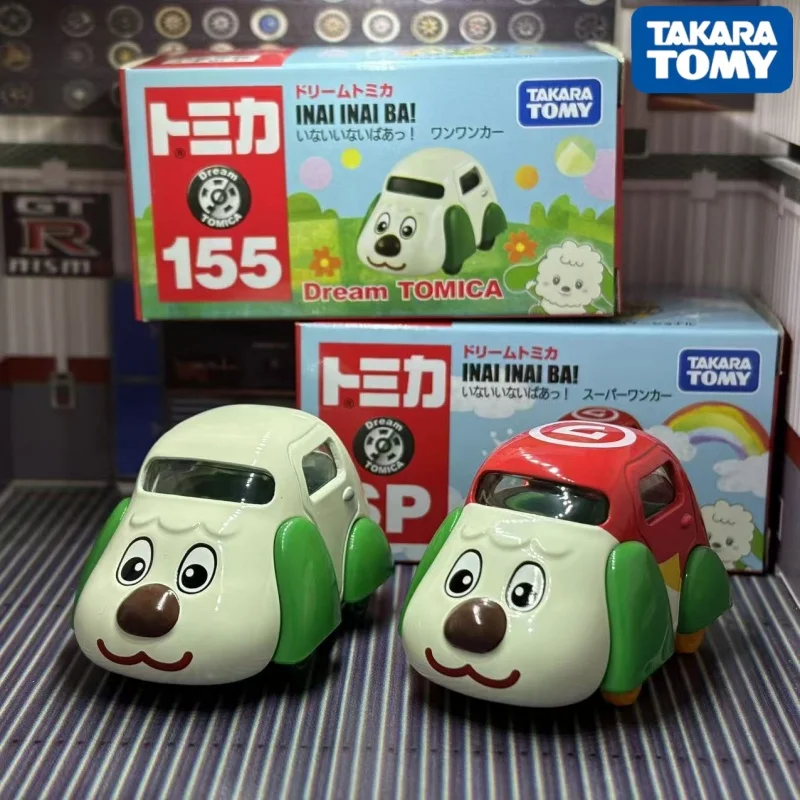 Фото TOMICA TAKARA TOMY Dream Series Sp 155 Модель автомобиля из сплава «Прятки: Супер Вуф-Вуф» (мультяшный дизайн), подарок на день рождения, игрушечная машинка №1