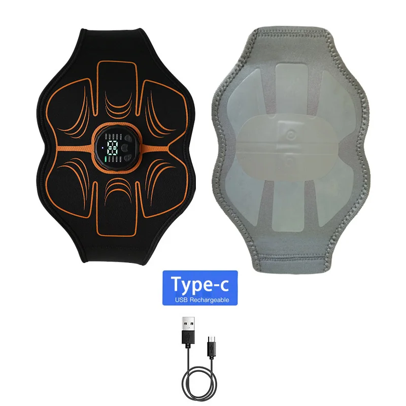 Умный Abs Пластик Usb Перезаряжаемый Электрический Массажер Тонизирующий Пояс Для