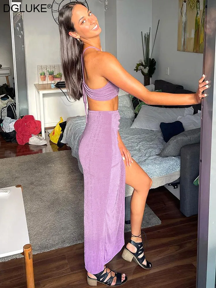 Женский элегантный летний костюм короткий топ и юбка из 2 предметов праздничные