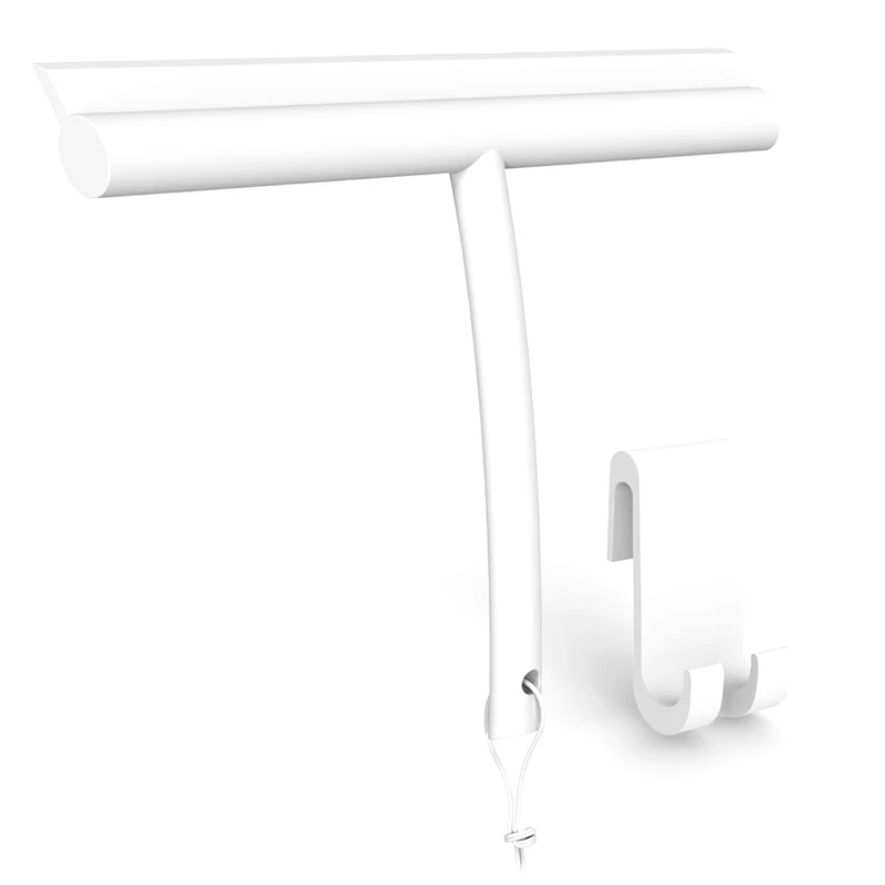

Silicone Shower Squeegee, Shower Squeegee, White With Holder, No Drilling, Shower Wiper For Shower, Bathroom, Mirror
