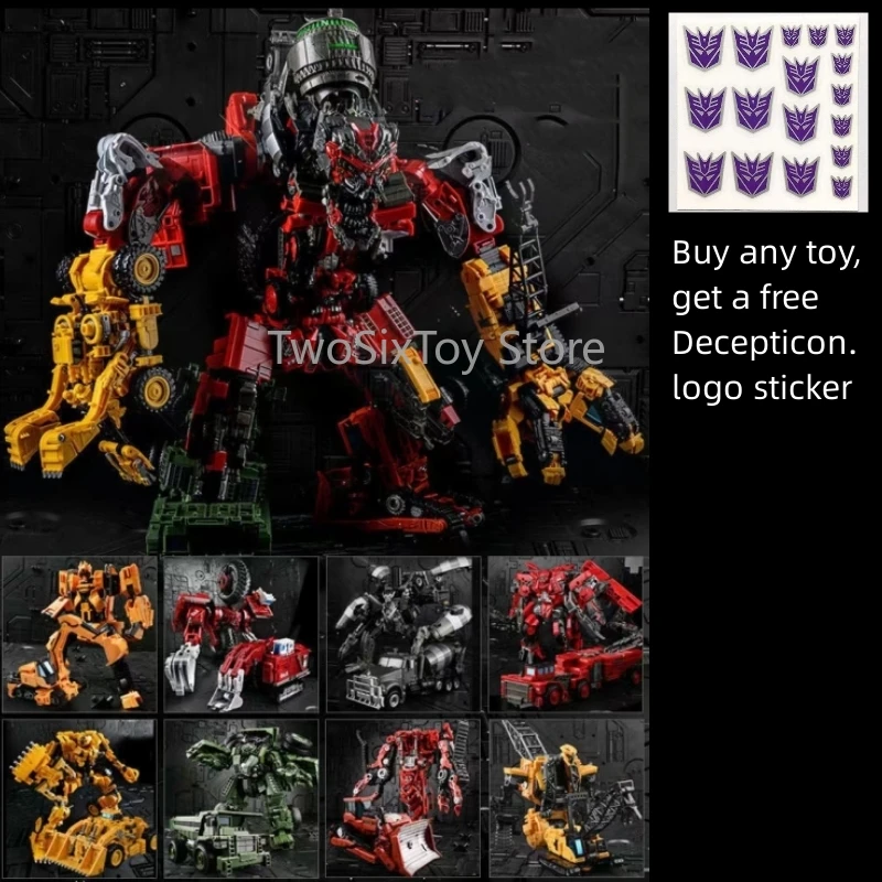 Aoyi SS Devastator KO TF5 Metal Overload Roaring Roll Constru Vehicle Bonecrusher Deformation Transformation Toys Action Figure