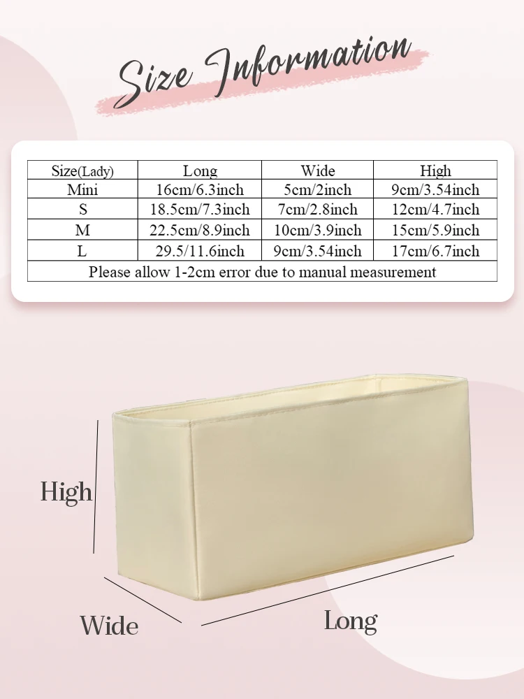 Нейлоновый Органайзер для сумок маленький с внутренней подкладкой подходящий Dior