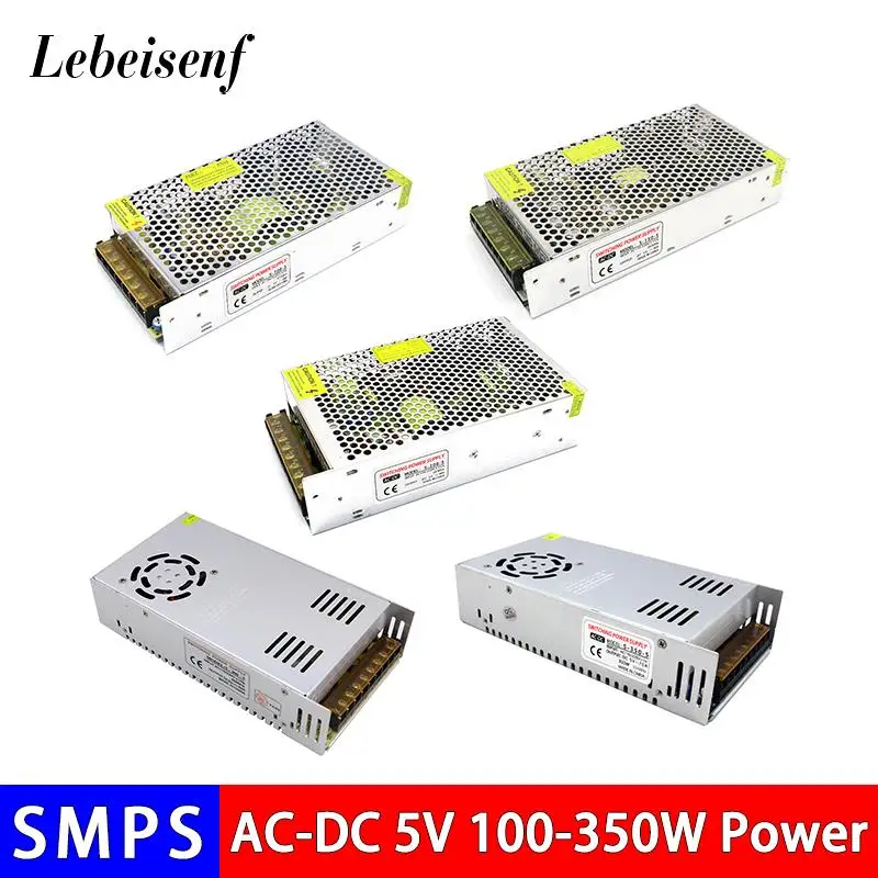 Импульсный источник питания переменного тока 110 В или 220 В постоянного тока 5 В Выход 20A 30A 40A 60A 70A 100 Вт 150 Вт 200 Вт 300 Вт 350 Вт