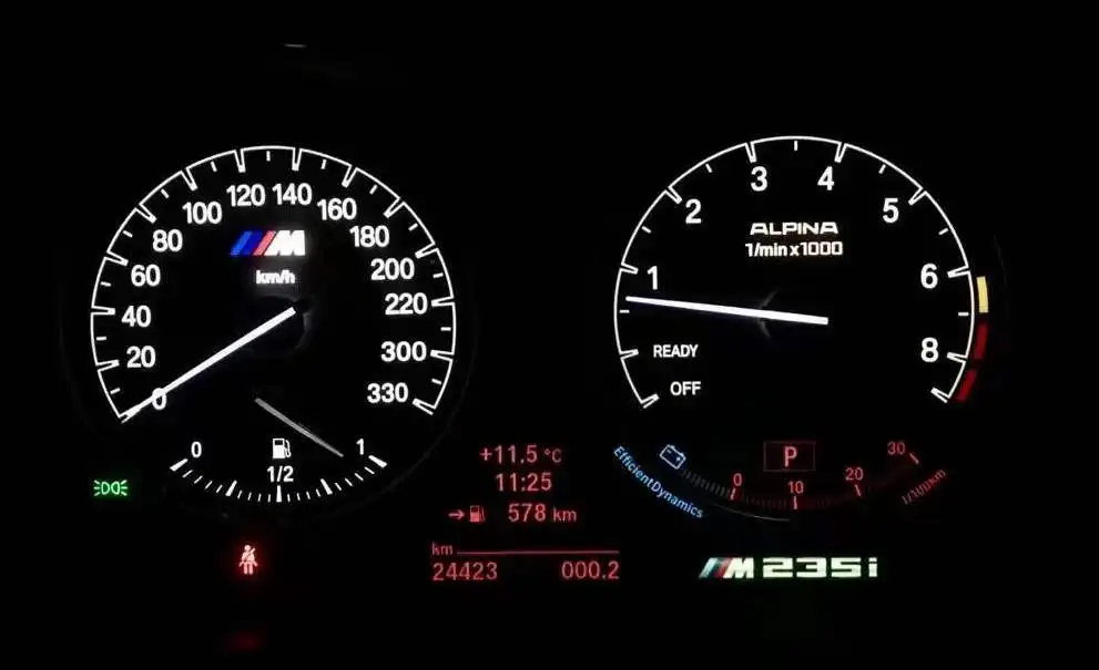 Для BMW 3 Series полудисплей манометр кластер лица Обновление верхнего слоя для