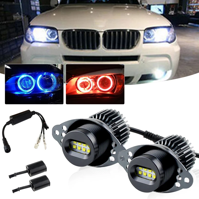 Фото 2 шт. светодиодных фар Angel Eyes Halo 80W для BMW 3 серии E90 E91 325i 325xi 328i 328xi 328i xDrive 330i 330xi 335i 335xi 335i xDrive