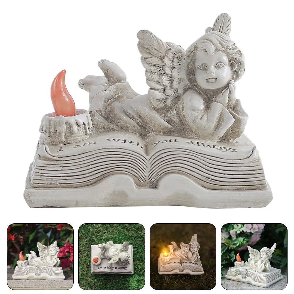 

Angel Resin Statue Decoration Figurine Sculpture Crafts Decor Retro Angels Figurines Gothicholders Ornament Desktop