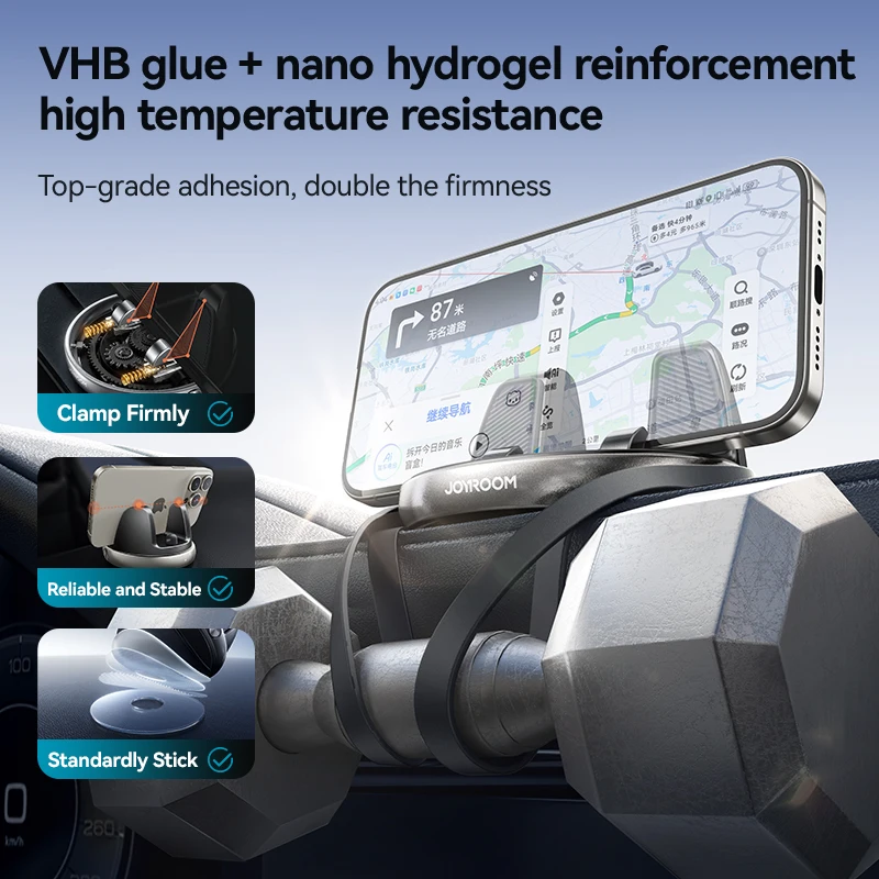 Автомобильный держатель для телефона Joyroom поворот на 360 ° крепление приборную