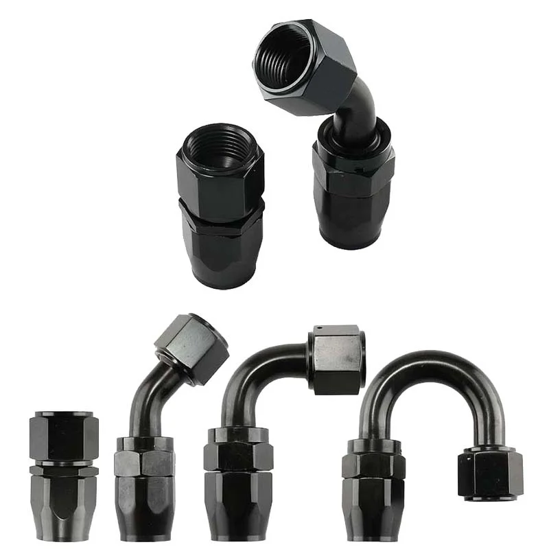 1 шт. Соединительный элемент AN4 AN6 AN8 AN10 AN12 с поворотным соединением для масляного/топливного/газового шланга для подводки масла/топлива/газа