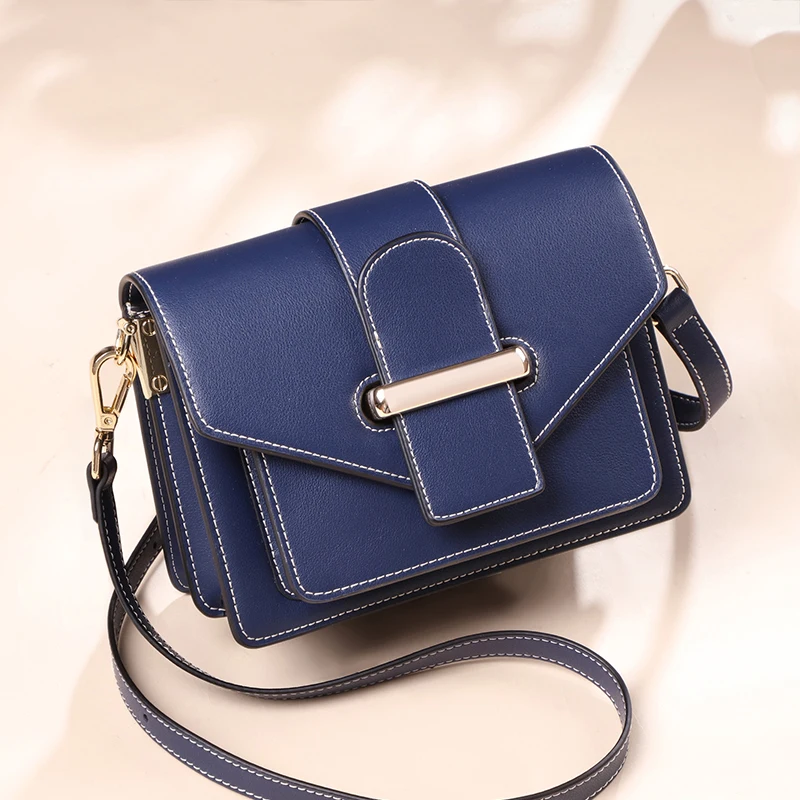 

2023 New Arrival: Female Stylish Genuine Leather Crossbody Bag - Versatile and Fashionable Single Shoulder Bag for Women
