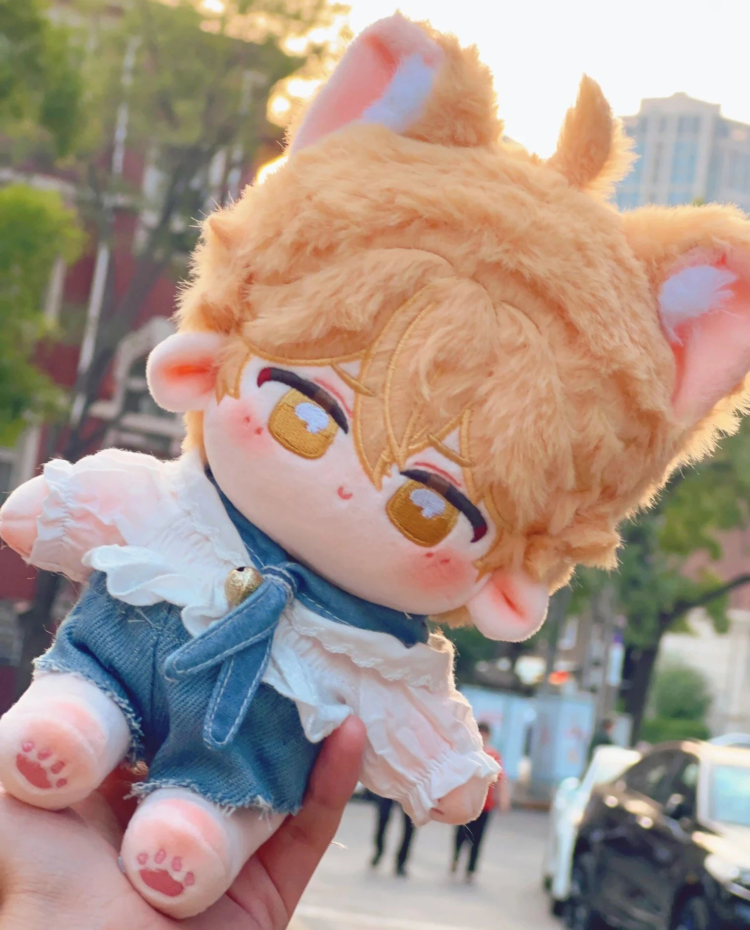 

20cm Anime Game Genshin Impact Aether Plush Stuffed Doll Cotton Body Plushie Pillow Dress Up Cosplay Fans Gift