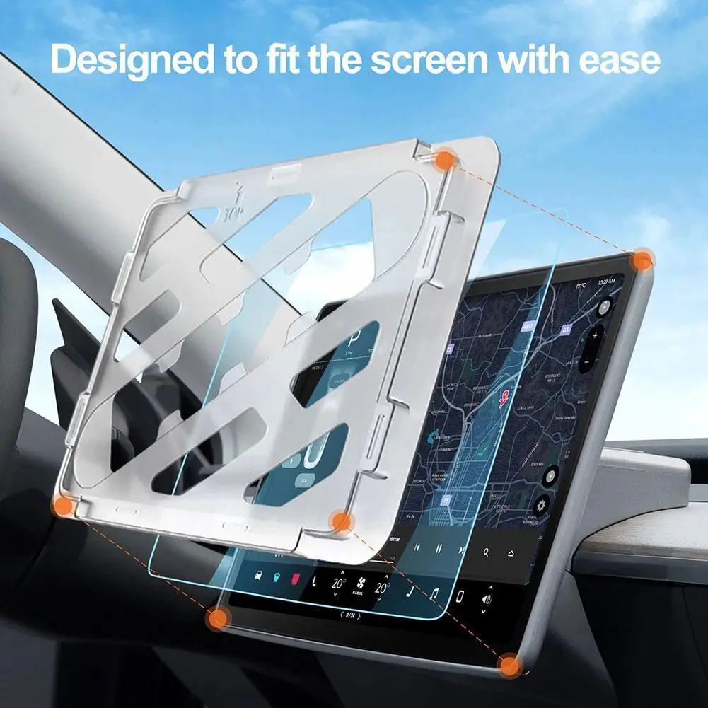 

for Tesla Model 3 Model Y Tempered Film Car Screen Protector Model 3 Center Console Tempered Glass Full Cover Protection 2017-22