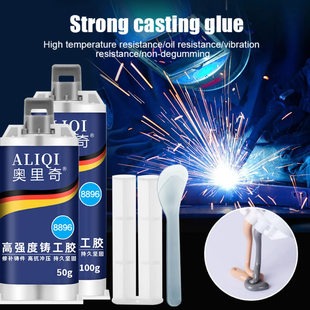 

Metal Repair Adhesive 2 In1 Strong Bond Sealant Industrial High Strength Bonding Sealant Paste Heat Resistant Cold Weld AB Glues