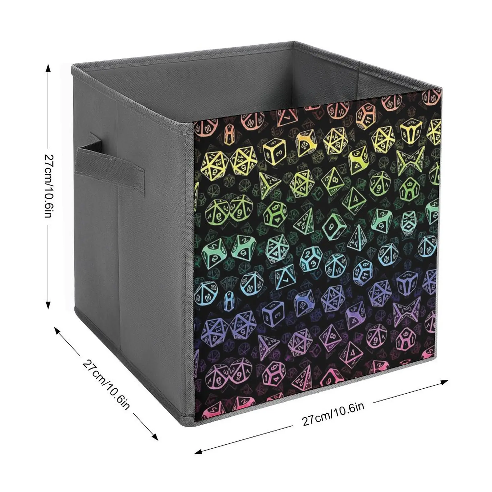 Контейнер для хранения D20 набор костей узор (Радуга) спиральный блокнот защиты от