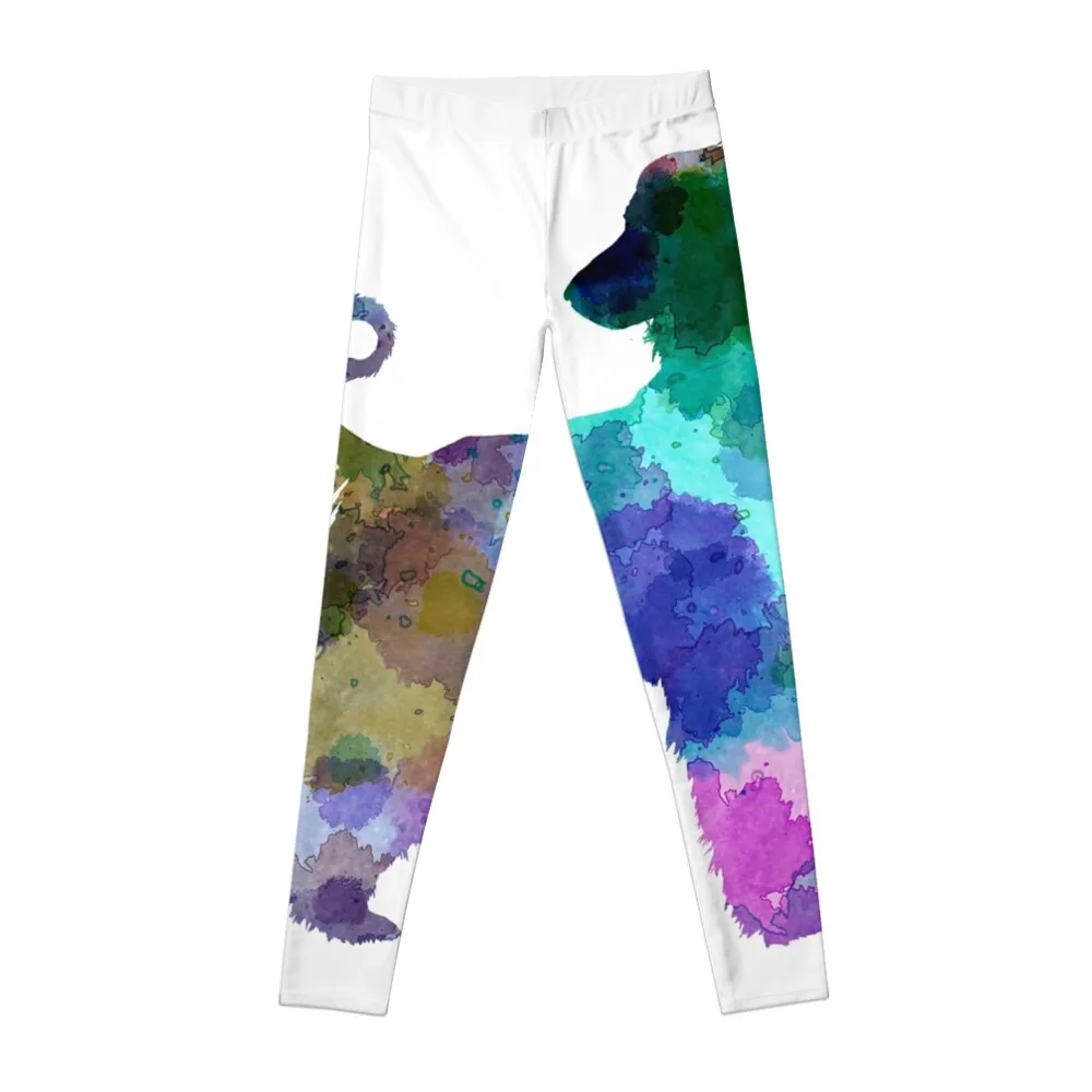 Легинсы акварельные Afgan Hound 01 женские спортивные брюки одежда для гольфа Женские