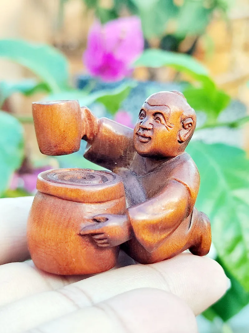 

Y7512 — 2-дюймовый самшит ручной работы Нецке — старый помол рабочий