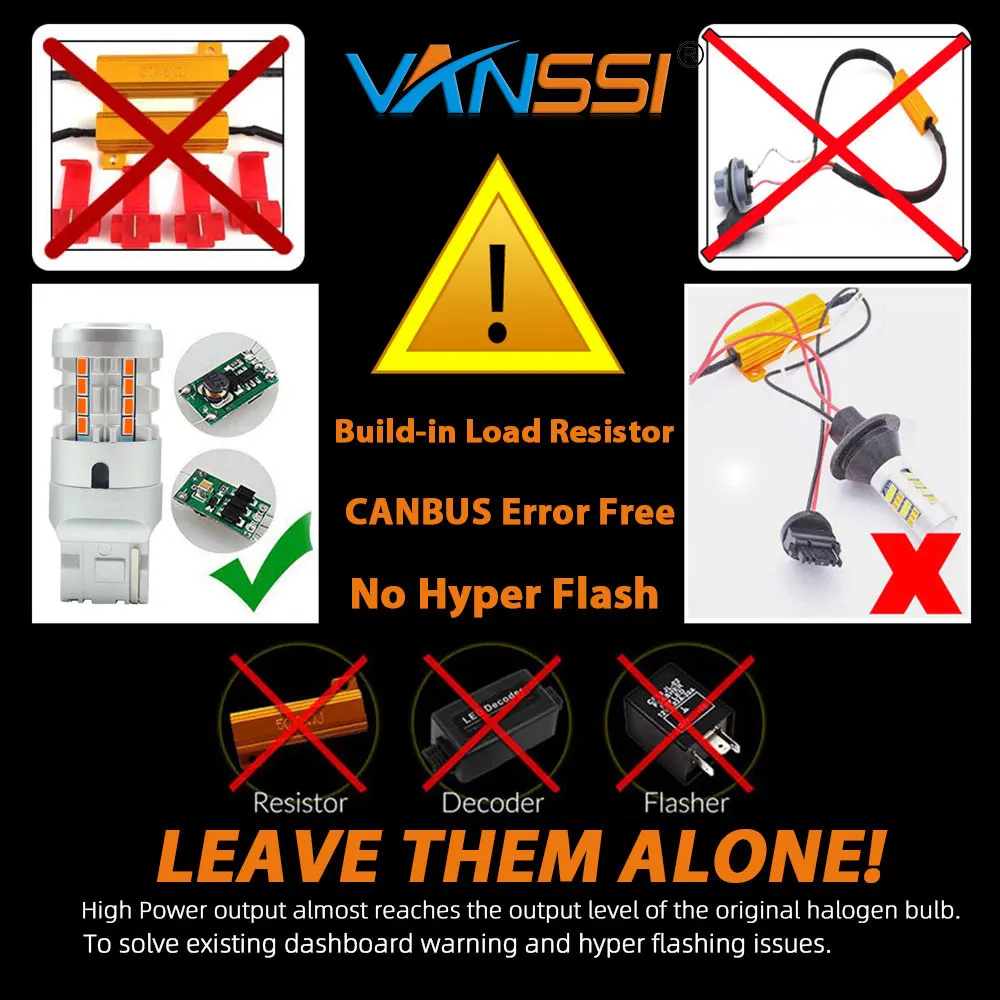 Лампа Canbus PY21W Bau15s/P21W BA15S 1156/T20 WY21W 7440 для автомобильного сигнала поворота