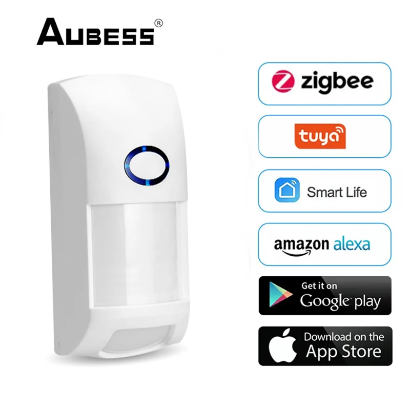 

Aubess Smart Tuya WiFi Infrared Detector Reflection Detection Wireless PIR Motion Sensor Compatible With Tuya/Smart Life APP