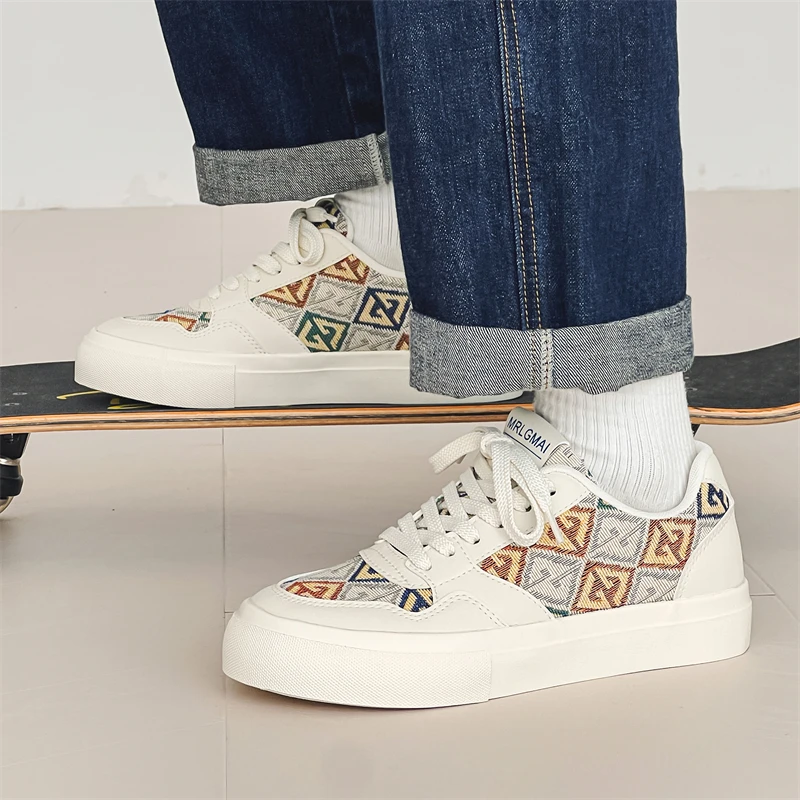 Черные парусиновые кроссовки с принтом граффити мужская вулканизированная