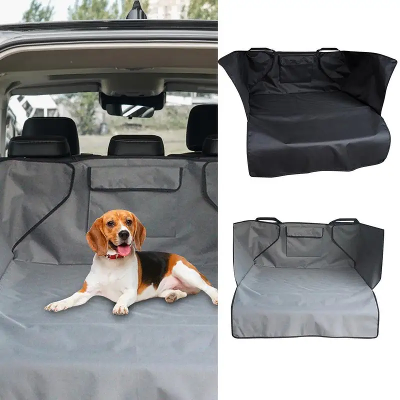 

Dog Mat For Car Durable Oxford Fabric Seat Cover For Dogs Waterproof Universal Adjustable Backseat Protector Carrier For Dogs