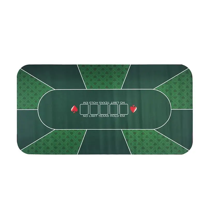

1.2m Deluxe Suede Rubber Texas Holdem Pokers Tablecloth With Flower Pattern Casino Poker Set Board Game Mat Poker Accessory