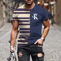 new summer mens fashion streetwear 3d printed stitching pattern oversized clothes casual t shirt sportswear fashionshort sleeve