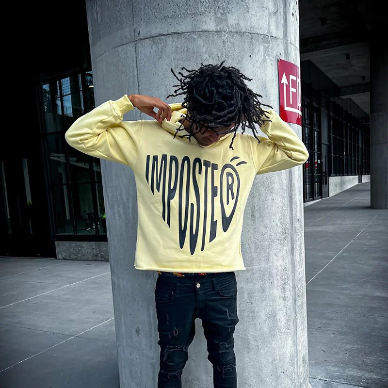 

Толстовка женская с капюшоном и надписью, Модный повседневный Свитшот оверсайз в стиле ретро, пуловер в стиле панк, y2k, весна-осень