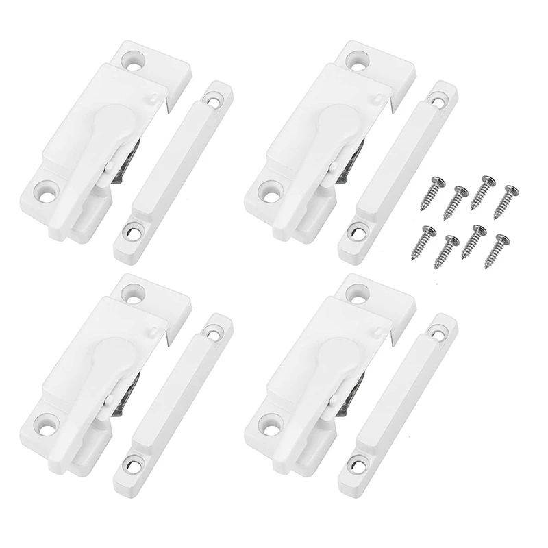 

Window Sash Locks, White Window Sash Locks & Latches Replacement For Anti-Theft Protect Family Security
