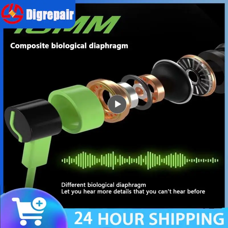 

Type-c Flat Game In-ear Headset Corrosion Resistant Gaming Headset Hifi In-ear Ordinary Headphones Music Headphones 1.2m Plastic