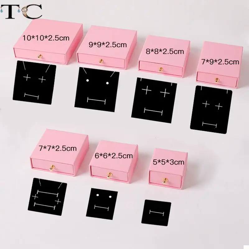 Коробка для хранения ювелирных изделий ожерелья Подарочная коробка 10 шт./партия -
