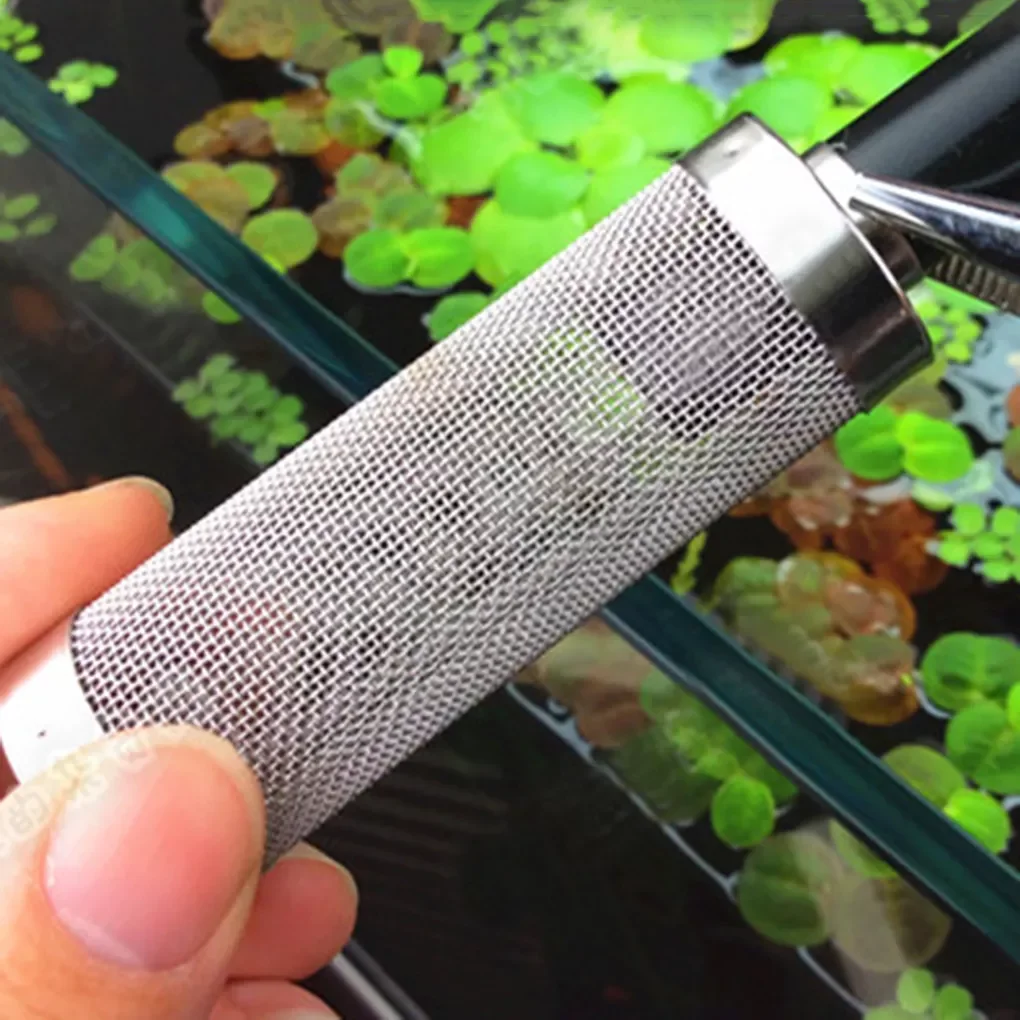 

Fish Tank Filter Stainless Steel Inlet Case Mesh Shrimp Nets Special Cylinder Filters Inflow Inlet Protect Aquarium Accessories